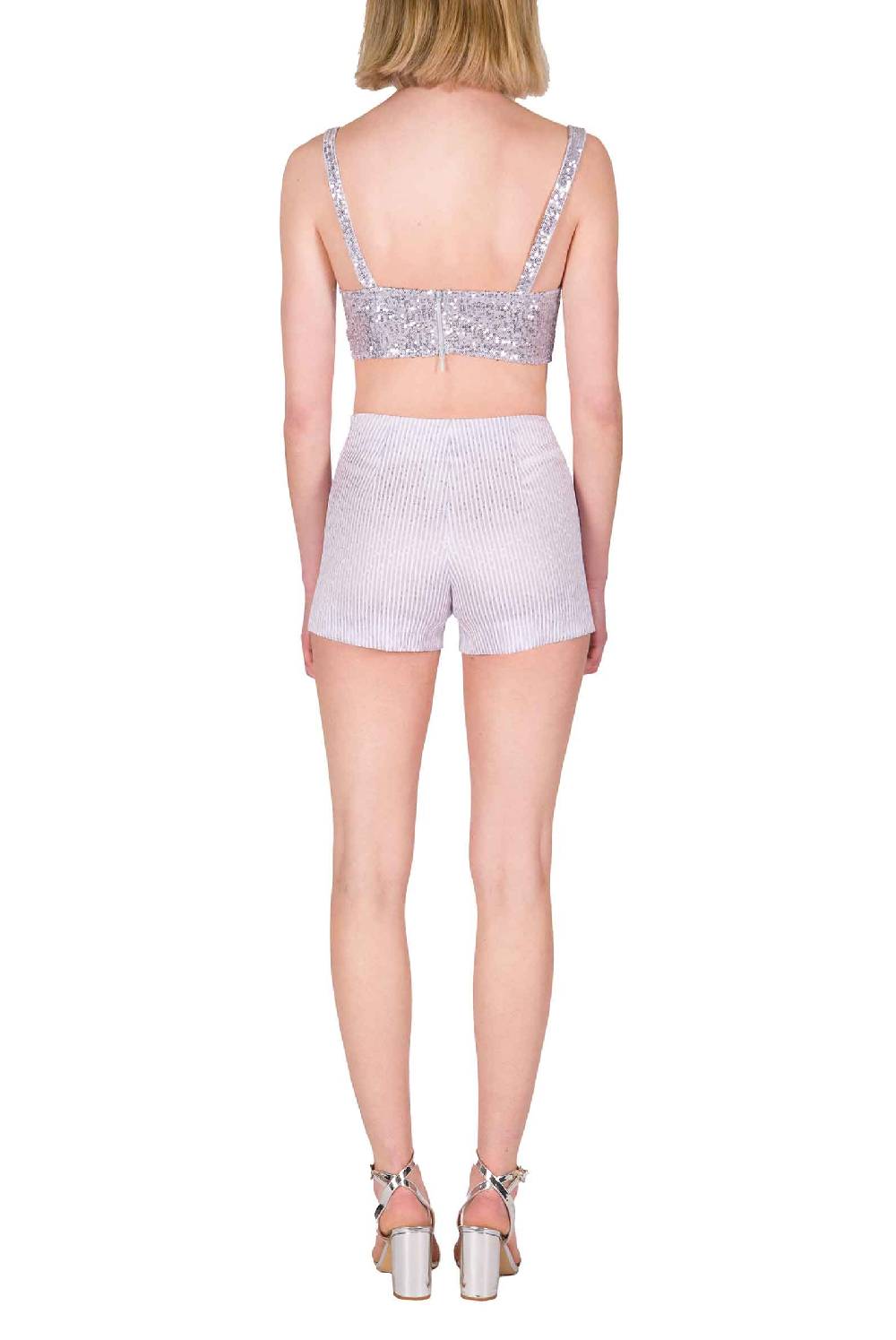 Luisa Beccaria Shorts In Cotone A Righe