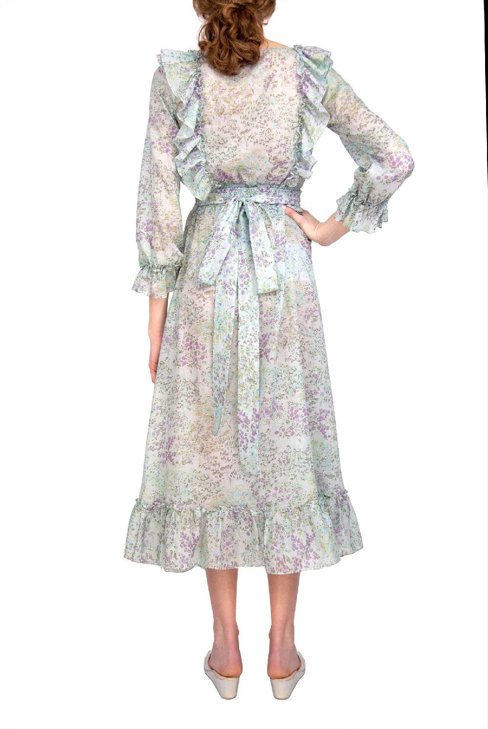 Luisa Beccaria Top In Cotone Stampato Floreale