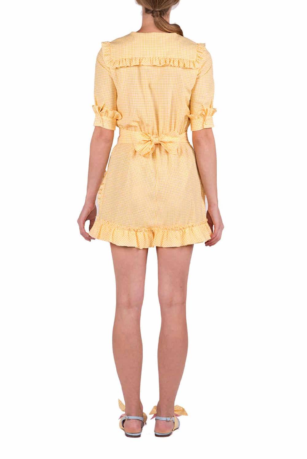 Luisa Beccaria Tuta In Cotone Vichy A Quadretti