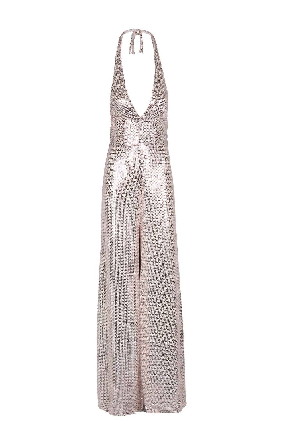 Luisa Beccaria Tuta Meck Halter con paillettes