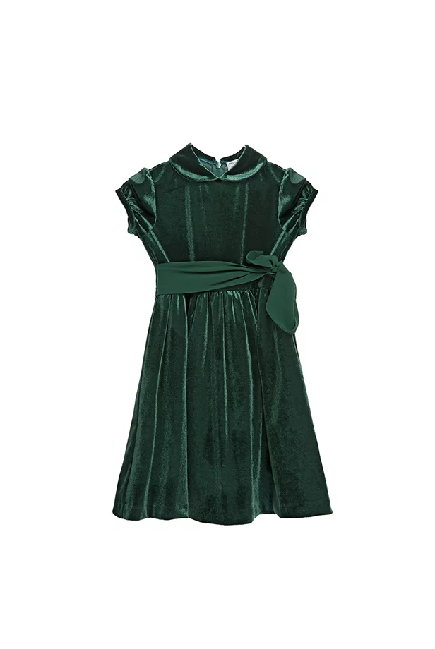 Luisa Beccaria Vestito verde per bambini