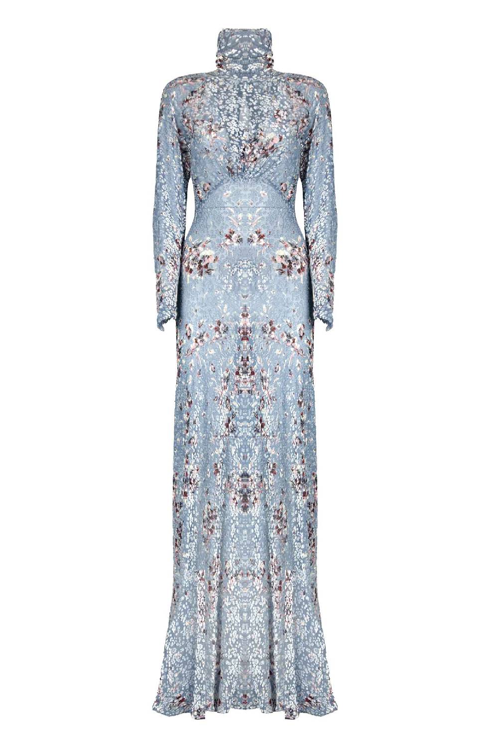 Luisa Beccaria Maxi abito Dèvorè stampato Flower Storm