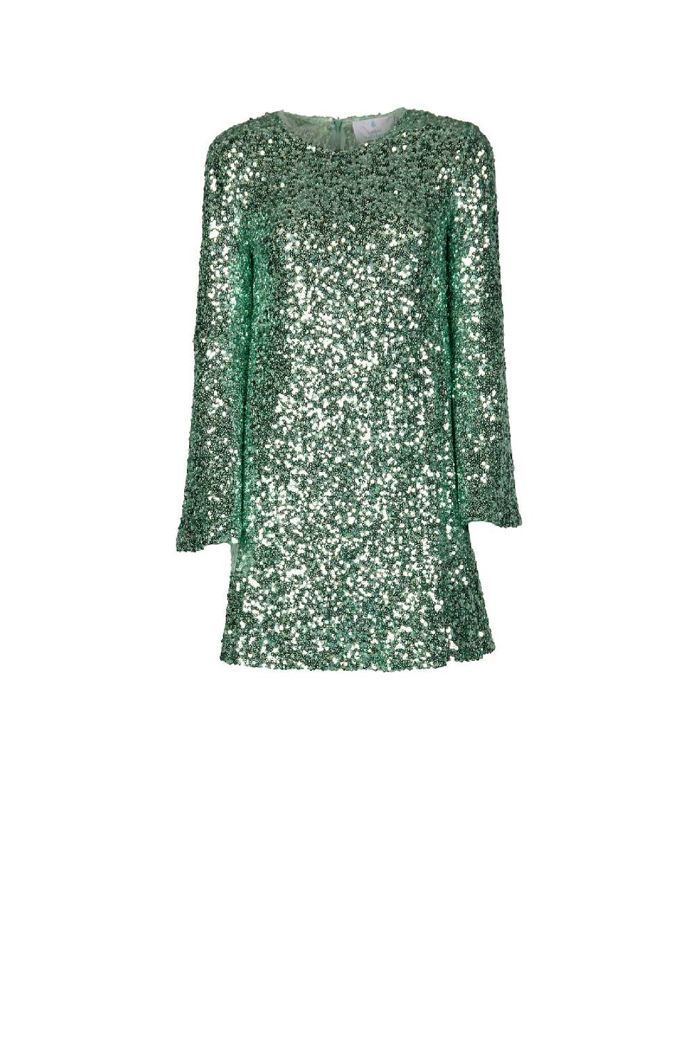 Luisa Beccaria Miniabito con paillettes color menta