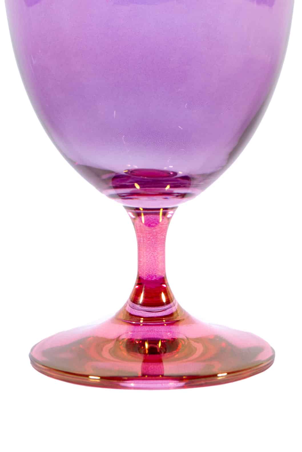 Luisa Beccaria Ombra Rosa Al Viola Set Di Due Bicchieri Di Vino