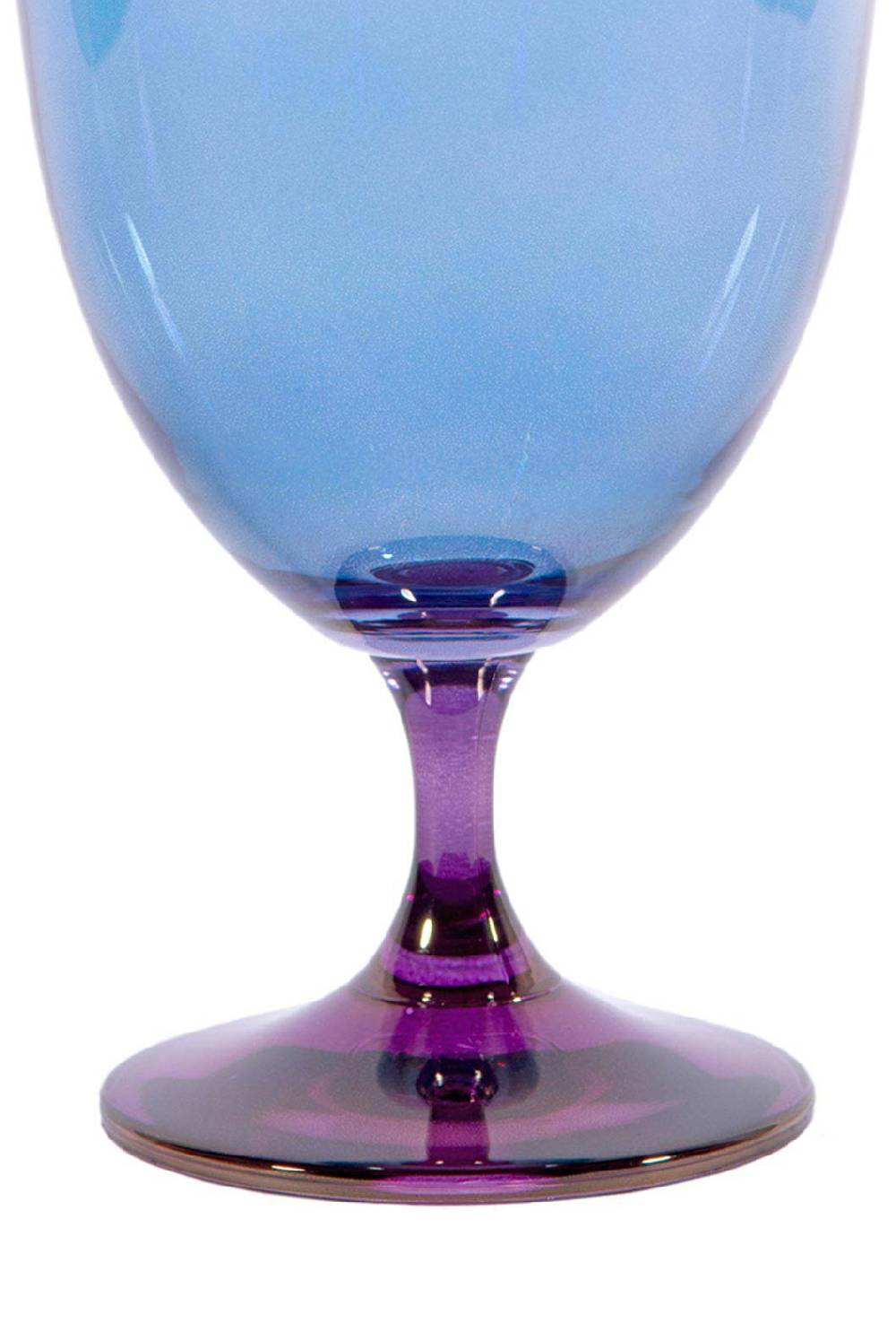 Luisa Beccaria Ombra Viola Al Blu Set Di Due Bicchieri D'acqua