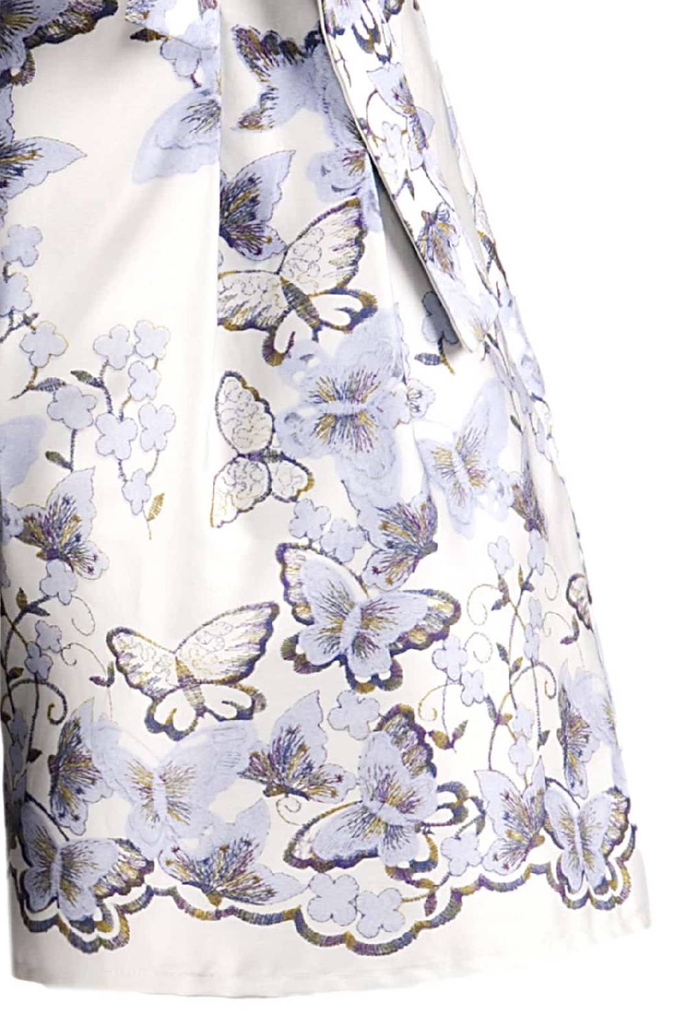 Luisa Beccaria Pantaloncini Stampati In Popeline Di Farfalle