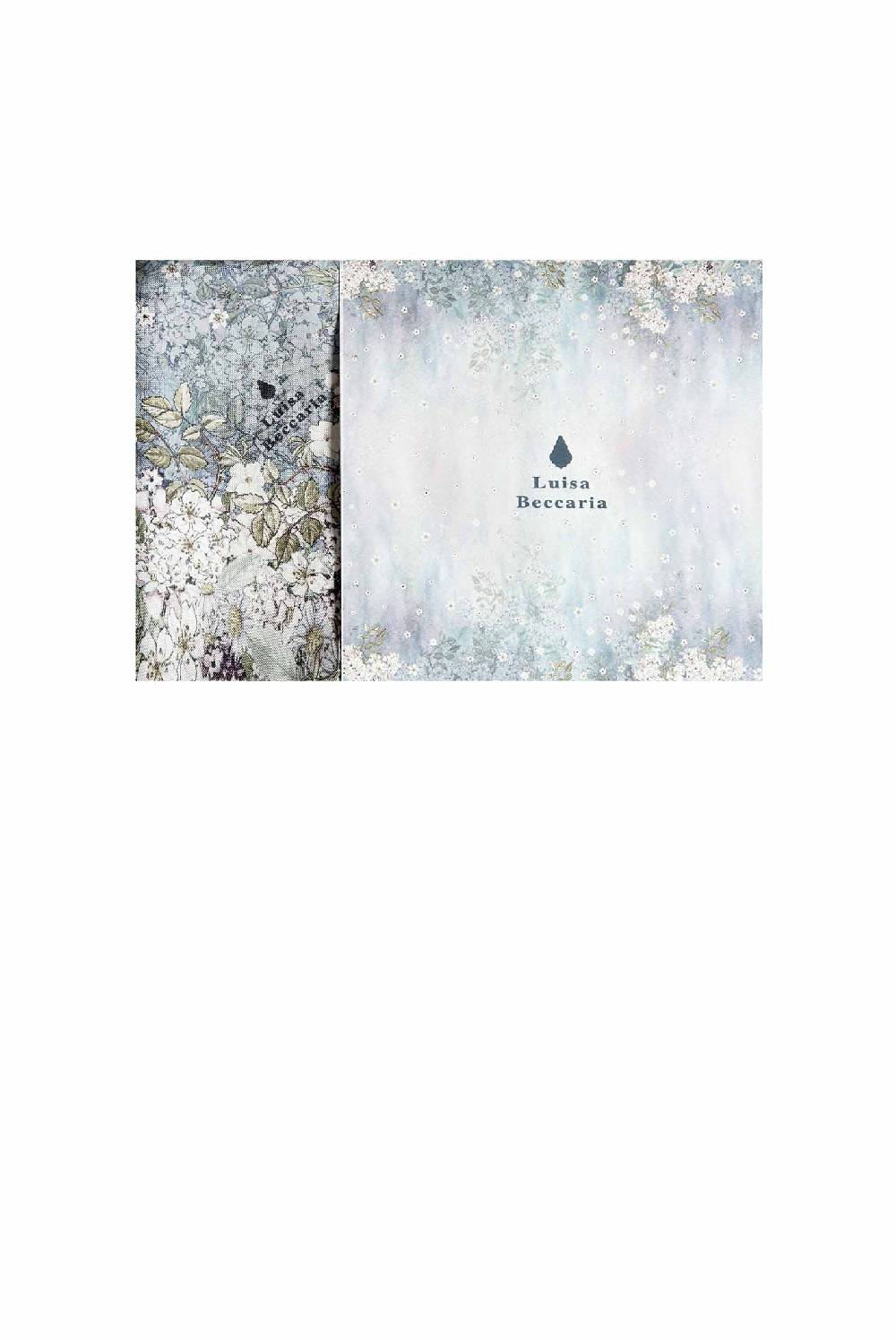 Luisa Beccaria Sciarpa In Seta Stampa Fiori Sfumato