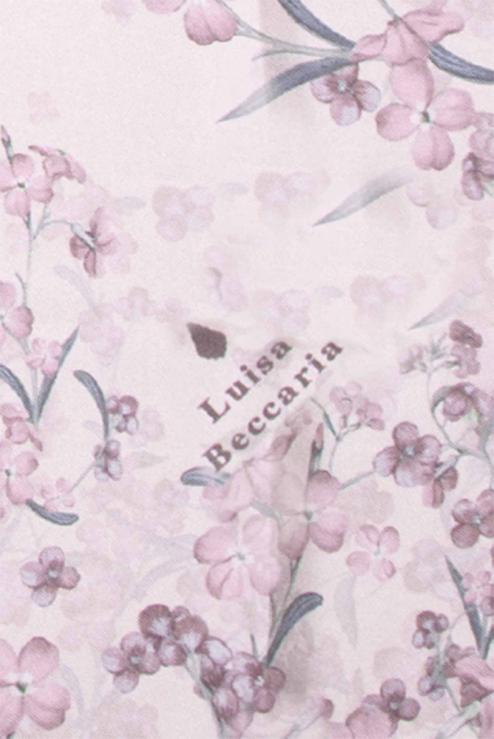 Luisa Beccaria Sciarpa In Seta Stampa Piccoli Fiori