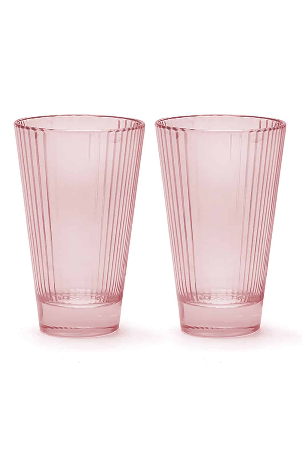 Luisa Beccaria Set Rosa Di Due Bicchieri D'acqua Iside