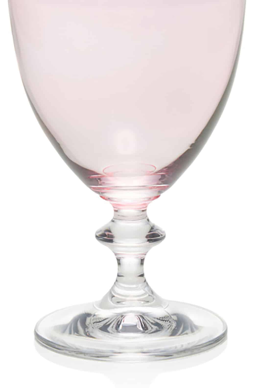 Luisa Beccaria Set Rosa Di Due Bicchieri Di Vino Rosato