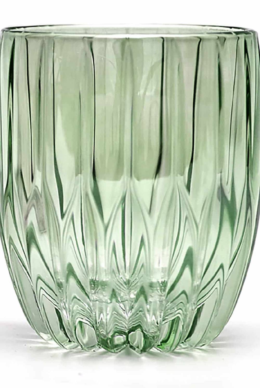 Luisa Beccaria Set Verde Di Due Piccoli Bicchieri Tumbler