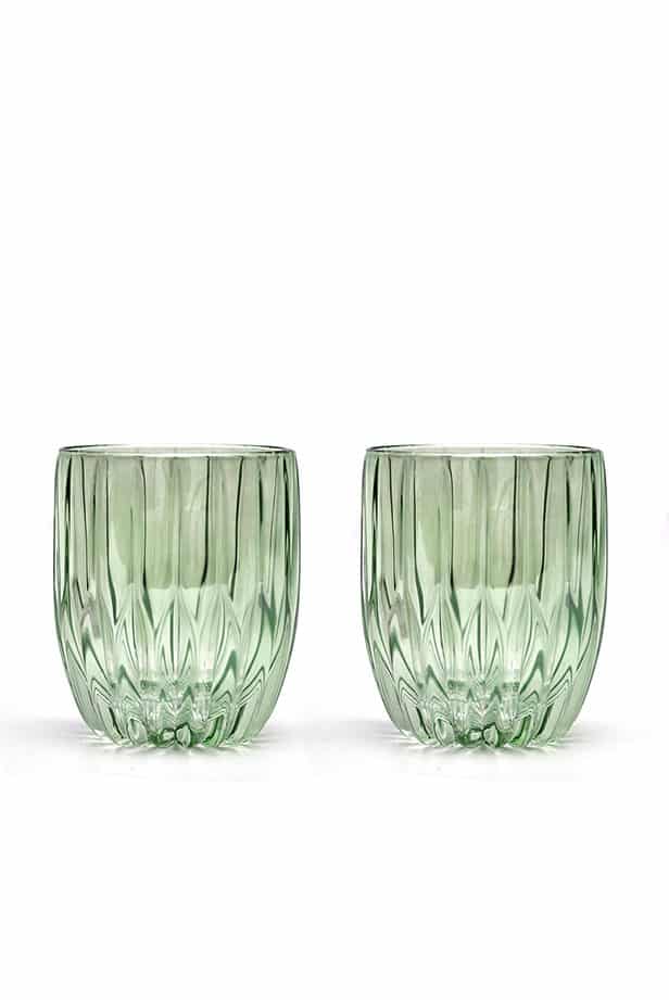 Luisa Beccaria Set Verde Di Due Piccoli Bicchieri Tumbler