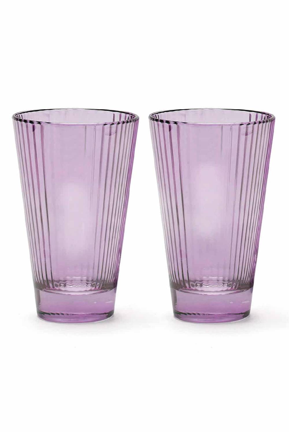 Luisa Beccaria Set Viola Di Due Bicchieri D'acqua Iside