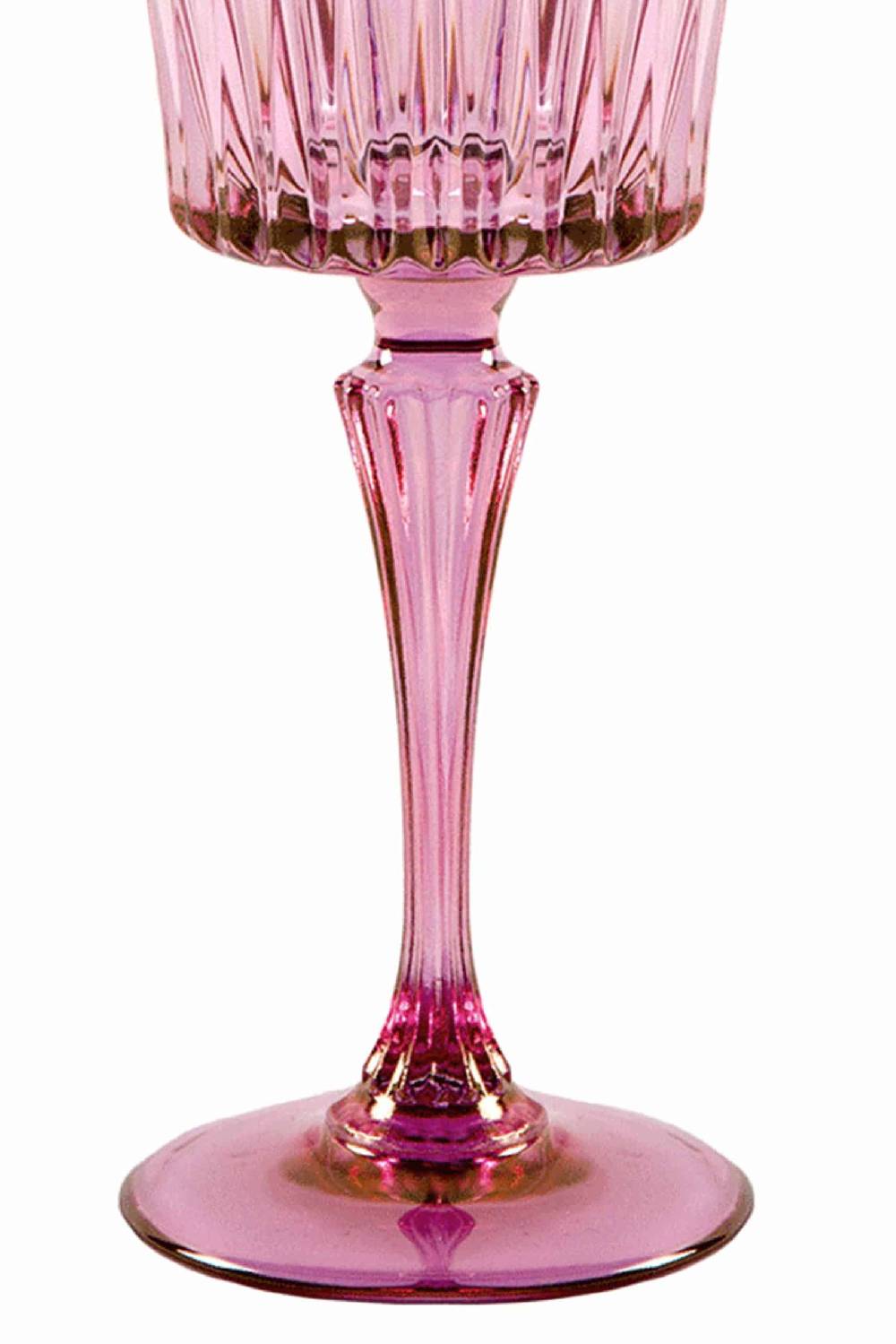 Luisa Beccaria Sfumatura Dal Rosa Al Viola Set Di Due Bicchieri D'acqua Domina