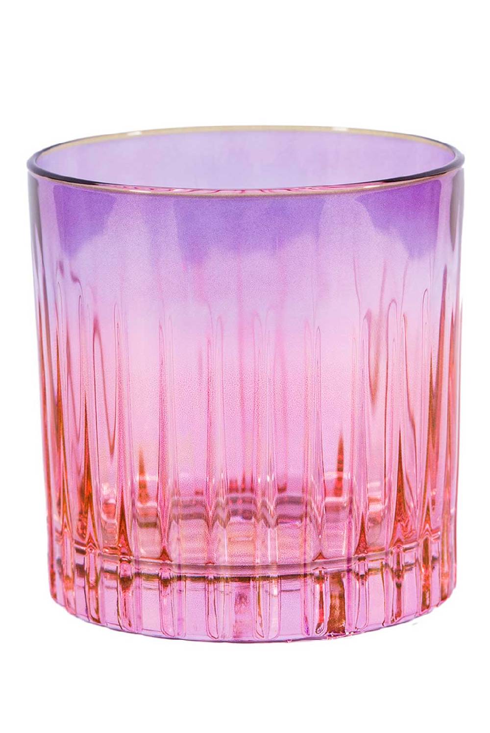 Luisa Beccaria Shade Pink To Purple Set Di Due Piccoli Bicchieri