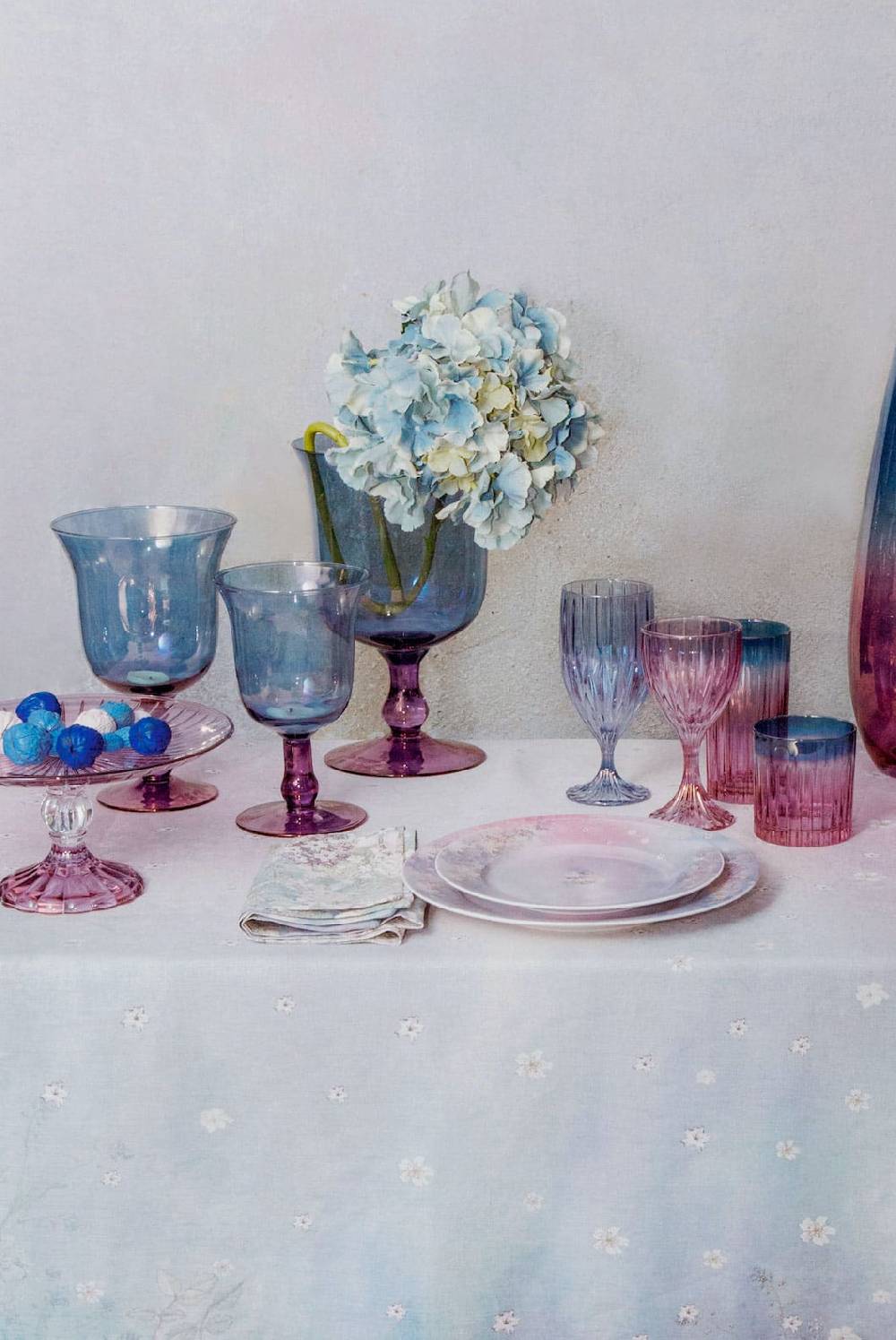 Luisa Beccaria Shade Purple To Blue Set Di Due Grandi Bicchieri Tumbler