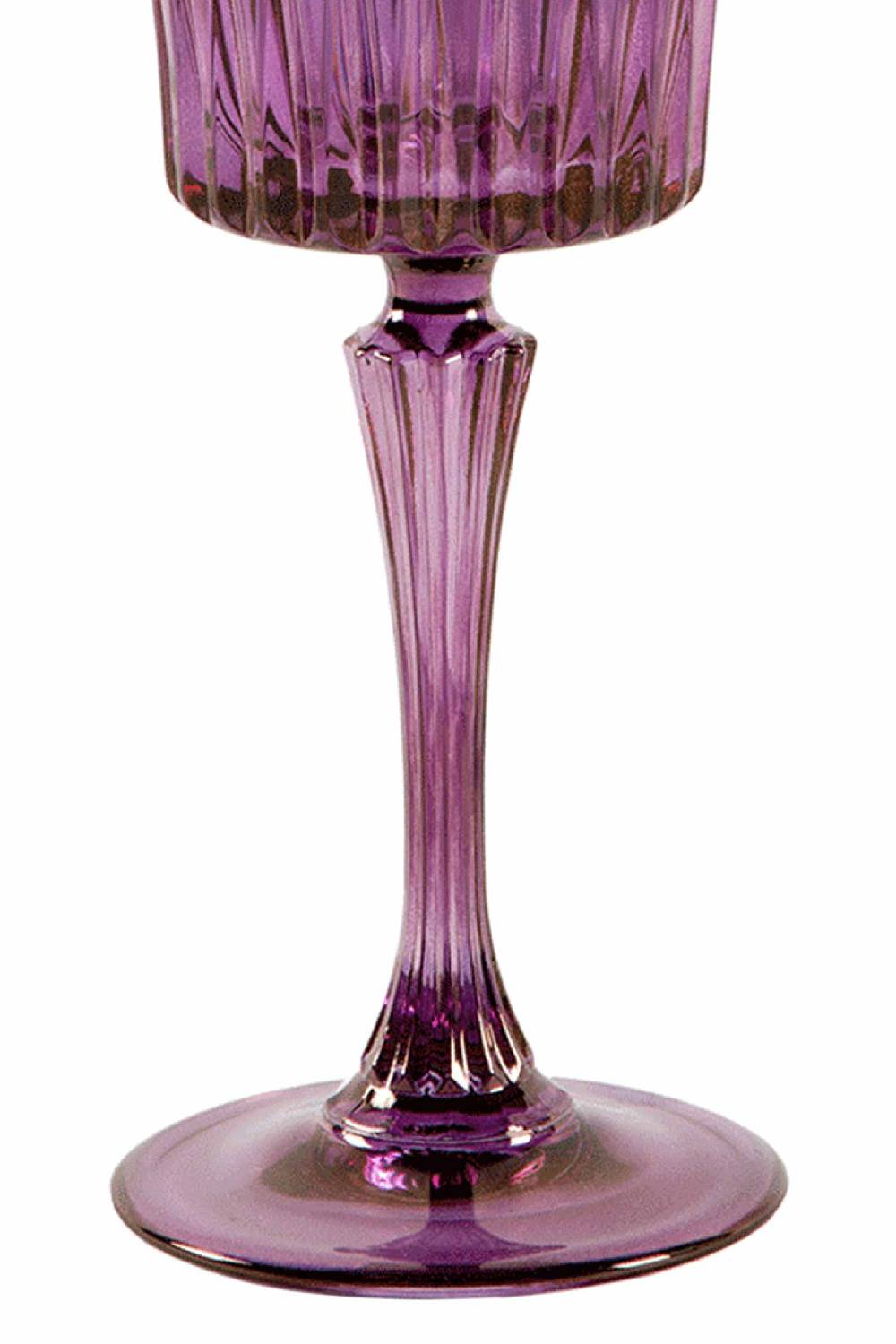 Luisa Beccaria Tonalità Da Viola A Blu Set Di Due Bicchieri Da Vino Domina