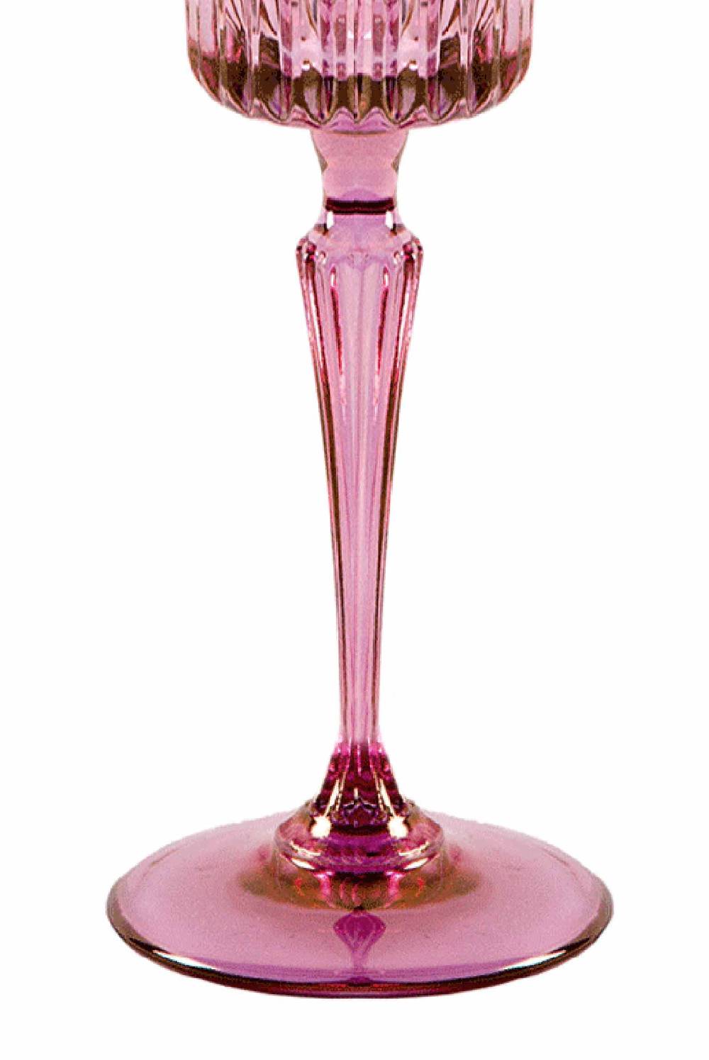 Luisa Beccaria Tonalità Dal Rosa Al Viola Set Di Due Bicchieri Domina Flute