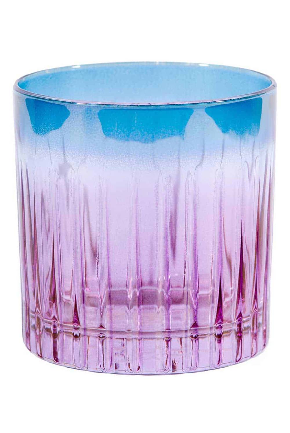 Luisa Beccaria Tonalità Dal Viola Al Blu Set Di Due Piccoli Bicchieri