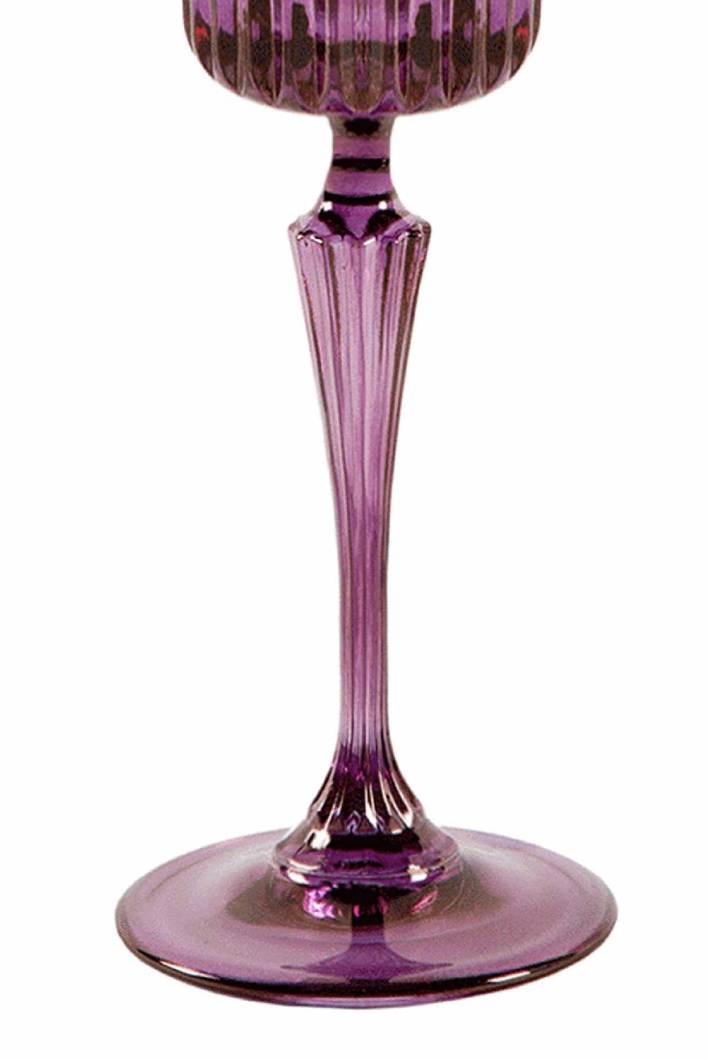 Luisa Beccaria Tonalità Viola Al Blu Set Di Due Bicchieri Domina Flute