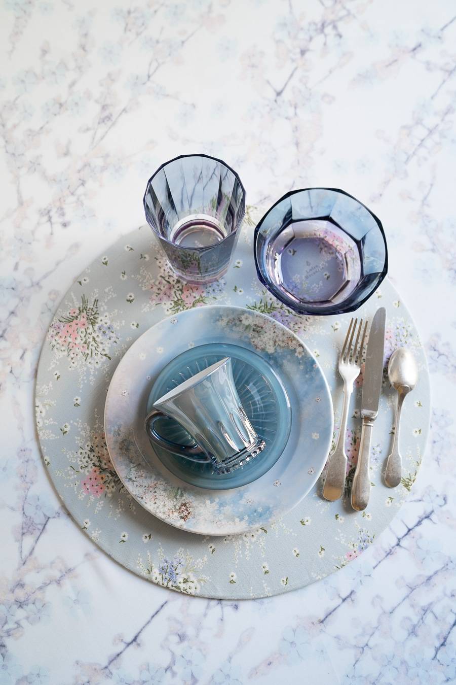 Luisa Beccaria Tovaglietta Rotonda In Cotone Stampato