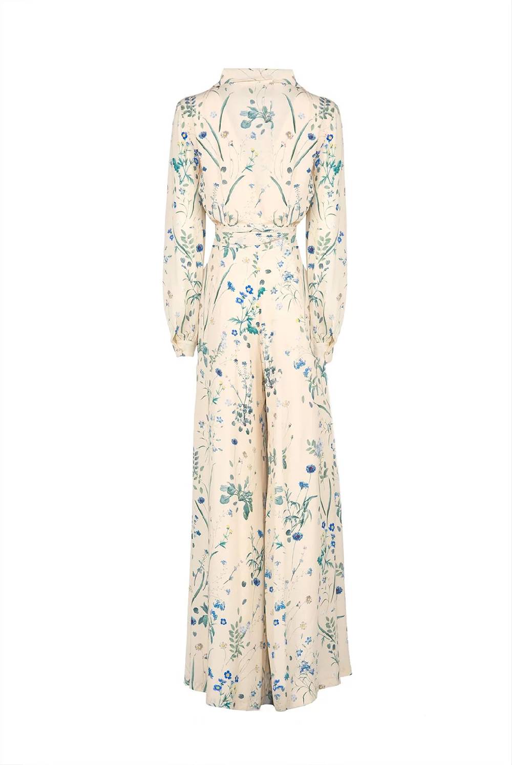 Luisa Beccaria Tuta In Crêpe Con Stampa Floreale Di Herbarium Con Cintura