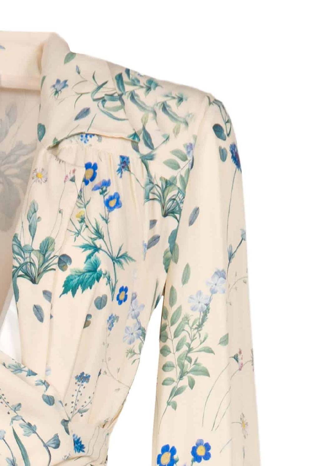 Luisa Beccaria Tuta In Crêpe Con Stampa Floreale Di Herbarium Con Cintura