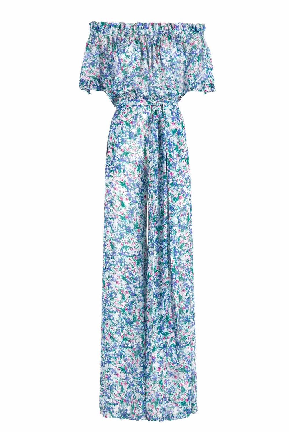 Luisa Beccaria Tuta in georgette con stampa floreale