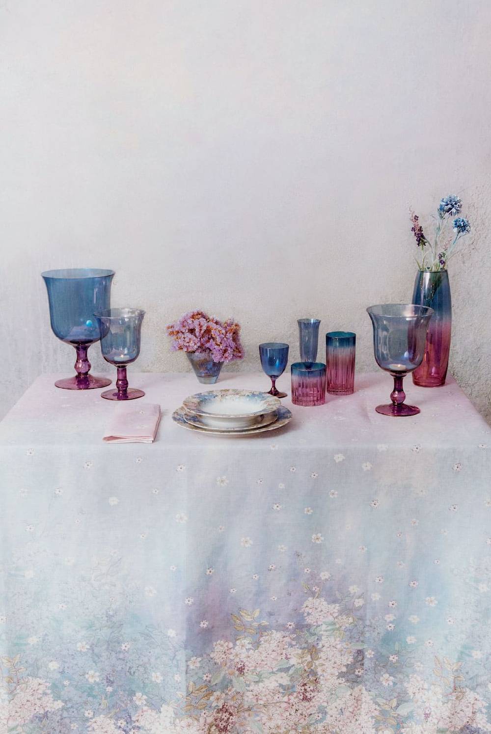 Luisa Beccaria Vaso Di Candela Di Tonalità Dal Viola Al Blu