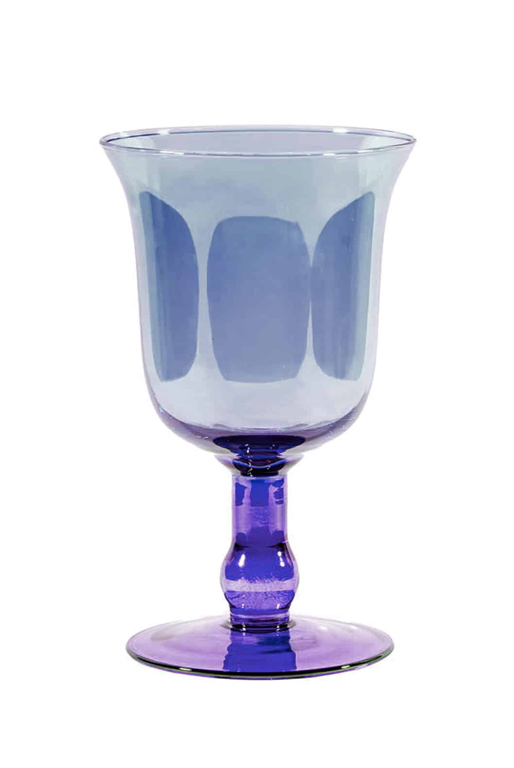 Luisa Beccaria Vaso medio per candela sfumato dal viola al blu