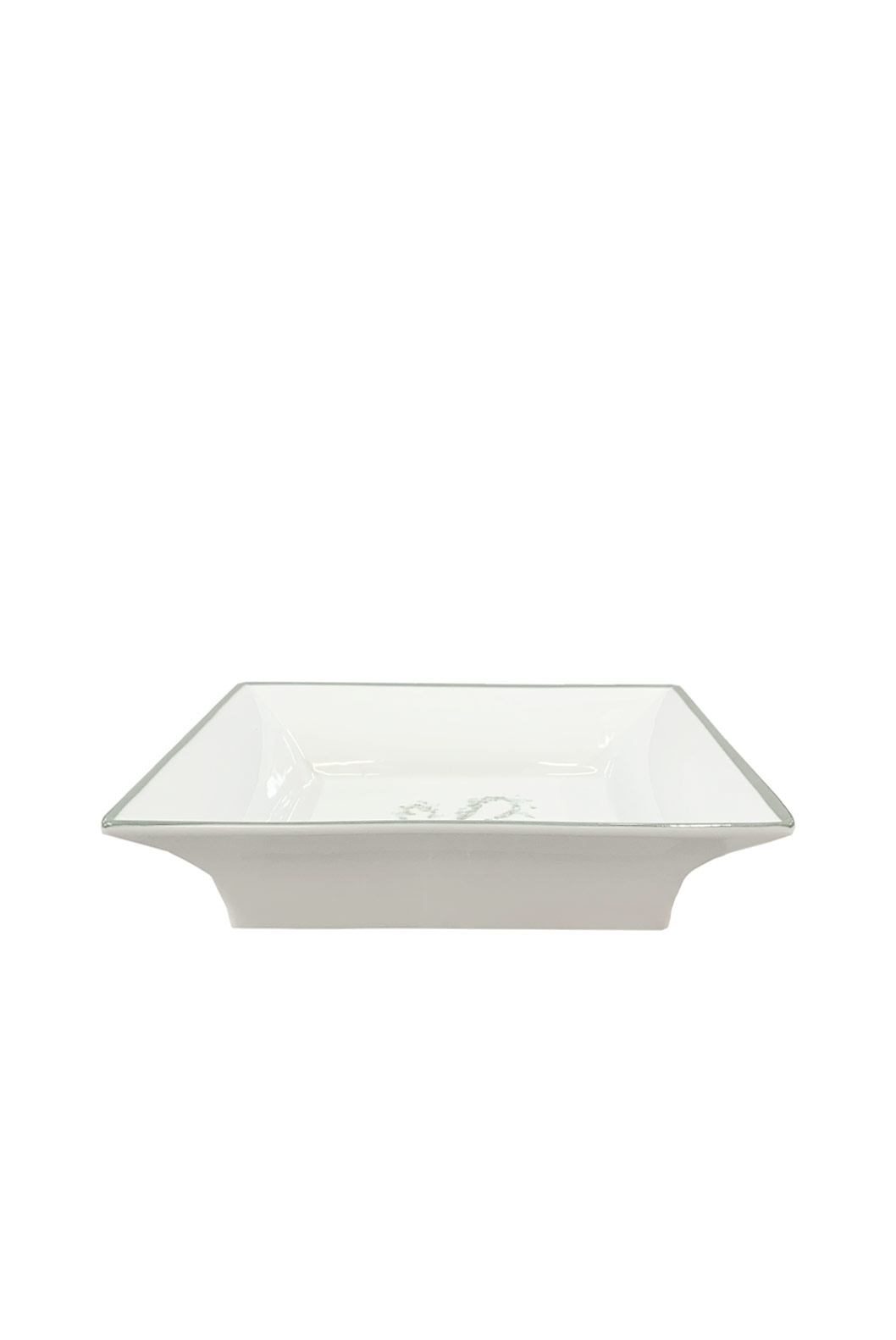 Luisa Beccaria Vassoio Porta Monete Con Monogramma Personalizzabile Con Bordo Dorato