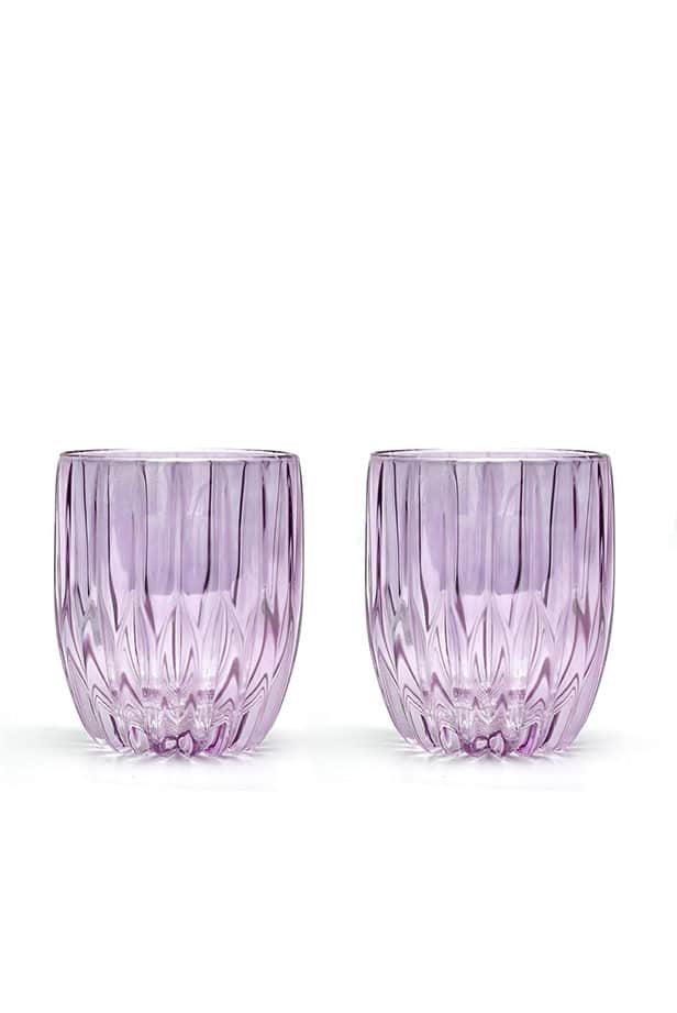 Luisa Beccaria Viola Set Di Due Piccoli Bicchieri Tumbler