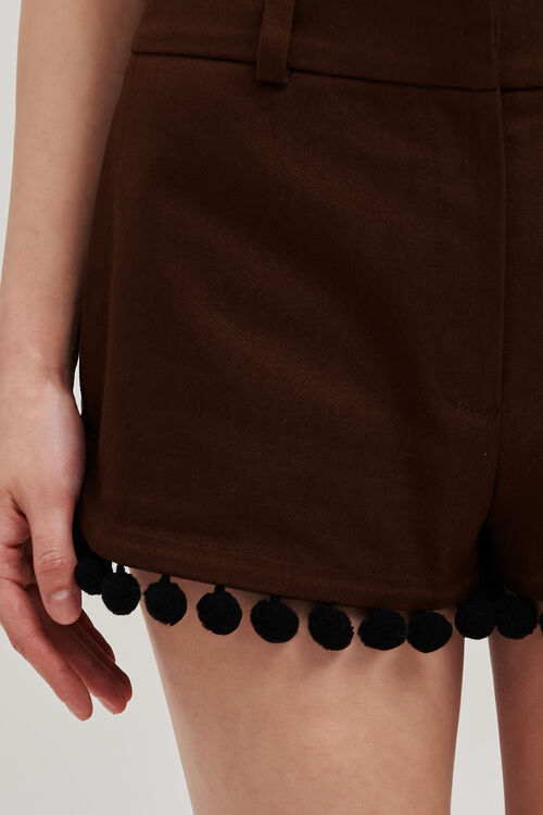 Luisa Spagnoli Amaretto - Bermuda Con Frange - Fashion Show