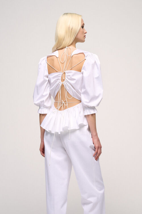 Luisa Spagnoli Borgonovo - Top In Cotone - Fashion Show