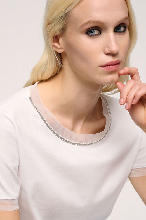 Luisa Spagnoli Bracciano - Top Con Dettagli Semitrasparenti