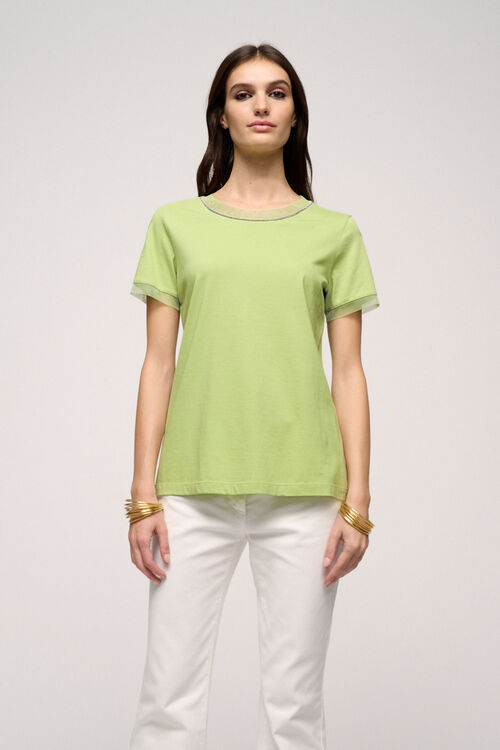 Luisa Spagnoli Bracciano - Top con dettagli semitrasparenti