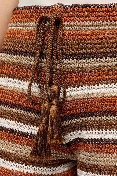 Luisa Spagnoli Carbonio - Bermuda A Righe In Maglia Lurex