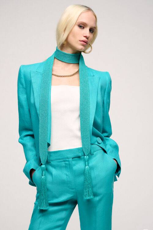 Luisa Spagnoli Carovana - Sciarpa Con Frange - Fashion Show