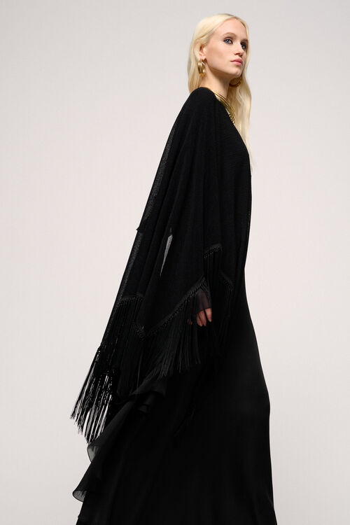 Luisa Spagnoli Compasso - Scialle Con Frange - Fashion Show