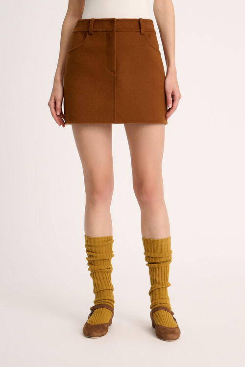 Luisa Spagnoli Felino - Minigonna in panno - Fashion Show