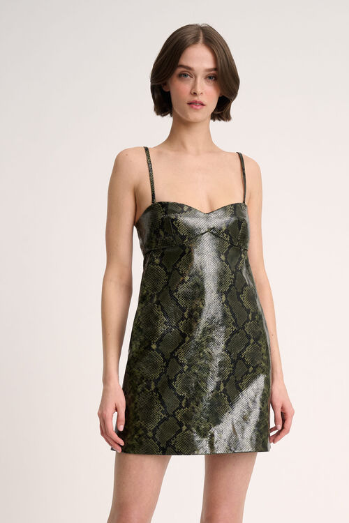 Luisa Spagnoli Gruccia - Mini Abito In Pelle - Fashion Show