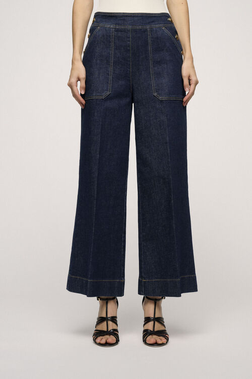 Luisa Spagnoli Acquavite - Jeans cropped