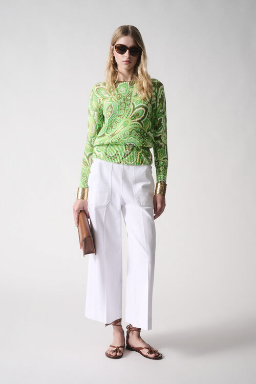 Luisa Spagnoli Addizione - Pantaloni Cropped