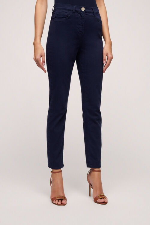 Luisa Spagnoli Annuali - Pantalone slim in cotone