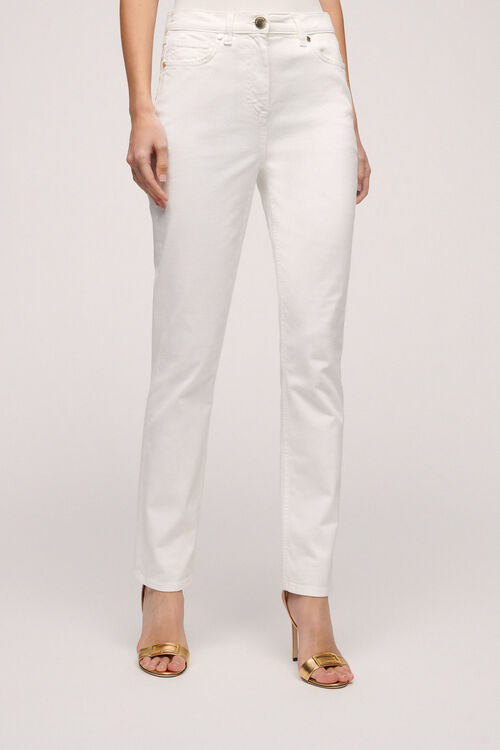Luisa Spagnoli Annuali - Pantalone slim in cotone