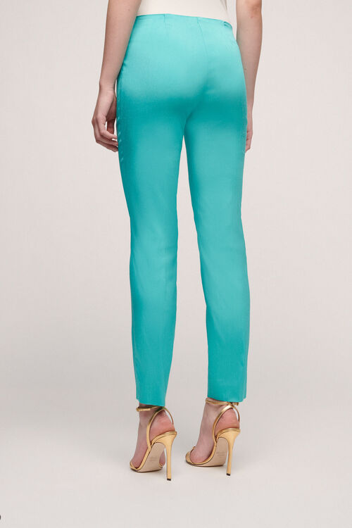 Luisa Spagnoli Aquil - Pantalone In Shantung Stretch