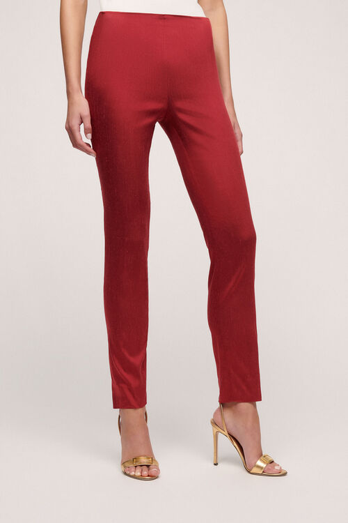 Luisa Spagnoli Aquil - Pantalone in shantung stretch