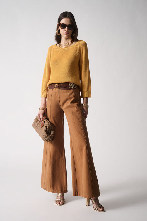 Luisa Spagnoli Arenaria - Pantaloni Palazzo