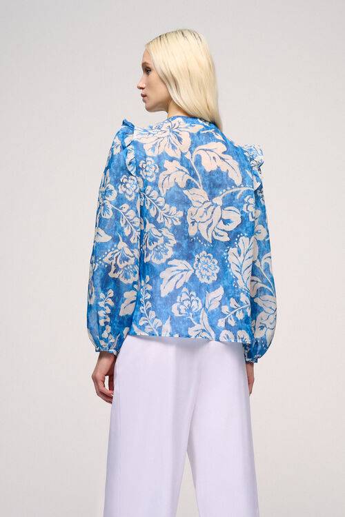 Luisa Spagnoli Bacca - Camicia Con Ruches