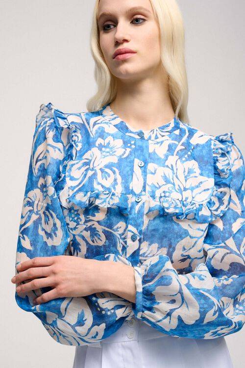 Luisa Spagnoli Bacca - Camicia Con Ruches